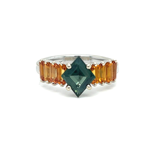 Lozenge sapphire